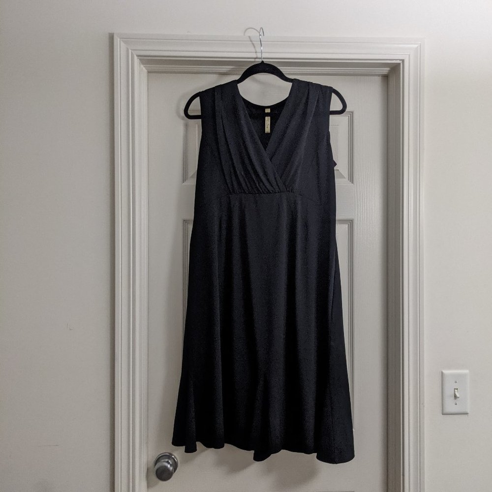 Black summer dress - maternity friendly